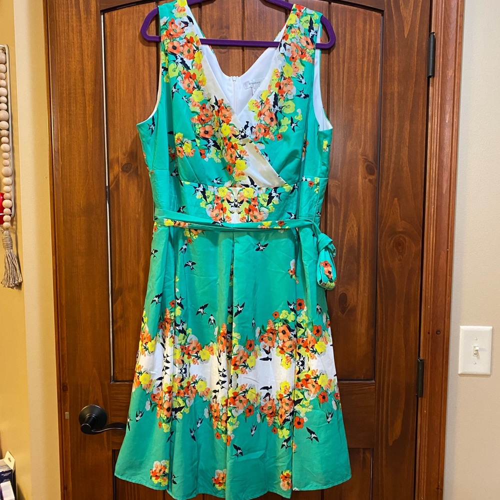 Dressbarn 1940s Vintage Style Floral Dress